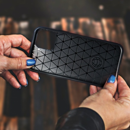 Pouzdro Forcell CARBON Case OPPO A12 černá 0903396080630