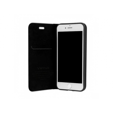 Pouzdro Vennus Book CARBON s kovovým rámem Samsung Galaxy A22 (LTE) 4G černá 0903396118258