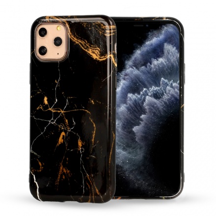 Poudzro Marble silicone Samsung A41 Vzor 4 černá 5245891