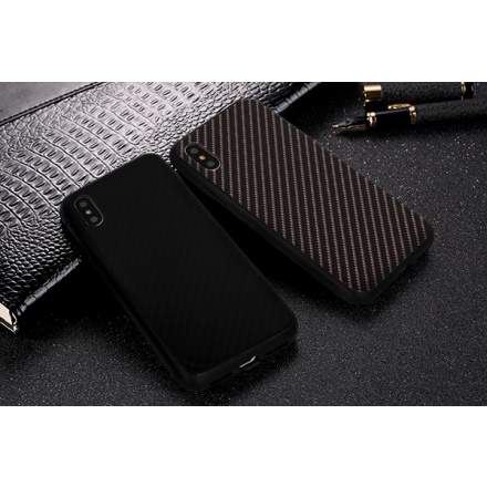 Pouzdro Carbon Glass Case - Huawei P Smart (2019) tmavě šedá 55834