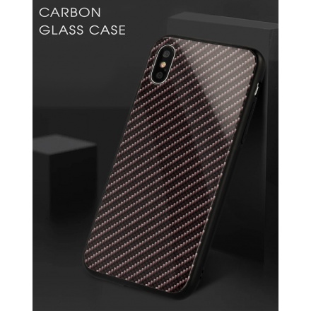 Pouzdro Carbon Glass Case - Samsung Galaxy S10 Lite Tmavě Šedá 55875