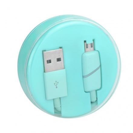 Kabel micro USB 1metr BOX-7X Ring mátová 5901737852816