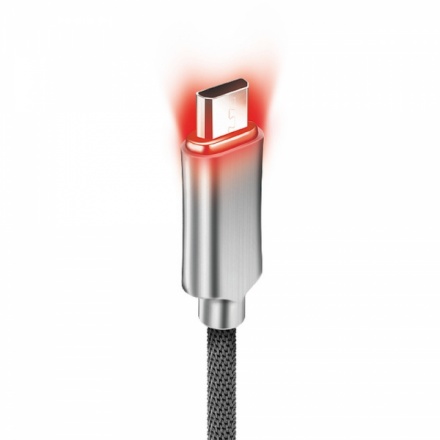 Kabel USB - Micro FORCELL SMART 2,4A C806 1 metr šedá-černá