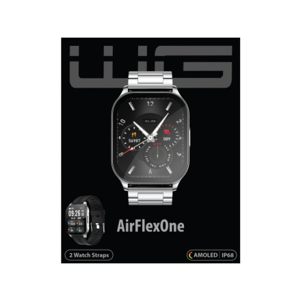 Chytré hodinky WG AirFlexOne (2x řemínek) 11824 silver