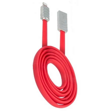 Datový kabel Wave Beeyo Apple iPhone 5/5S/6/6S/SE červená 26871