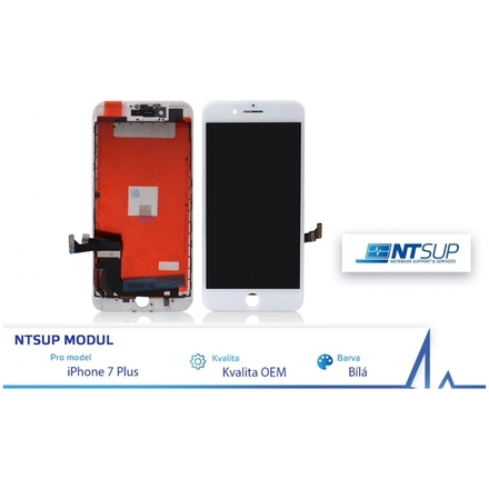 NTSUP LCD modul iPhone 7 PLUS bílý kvalita B, 38890033