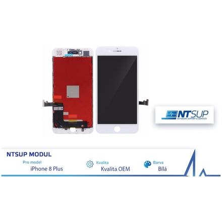 NTSUP LCD modul iPhone 8 PLUS bílý kvalita B, 38890041