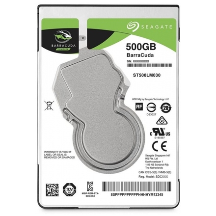 Seagate BarraCuda/500GB/HDD/2.5"/SATA/5400 RPM/2R, ST500LM030