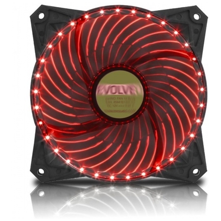 EVOLVEO ventilátor 120mm, LED 33 bodů, červený, FAN12RD33