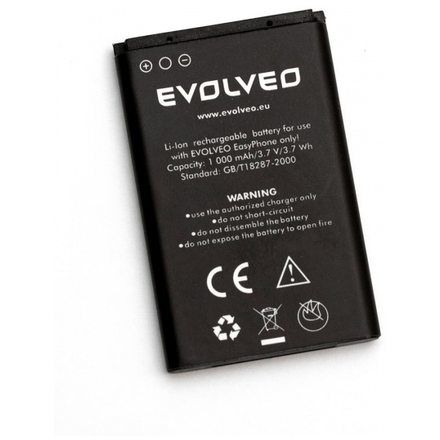 EVOLVEO originální baterie 1000 mAh pro EasyPhone XD,XR, EP-600-BAT