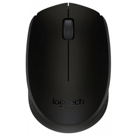 Logitech B170/Cestovní/Optická/Bezdrátová USB/Černá, 910-004798