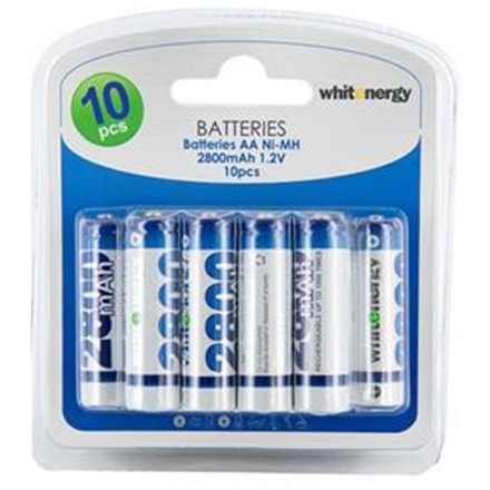 Whitenergy WE Nabíjecí baterie AA 2800mAh Ni-MH 10ks -blister, 06779-BL