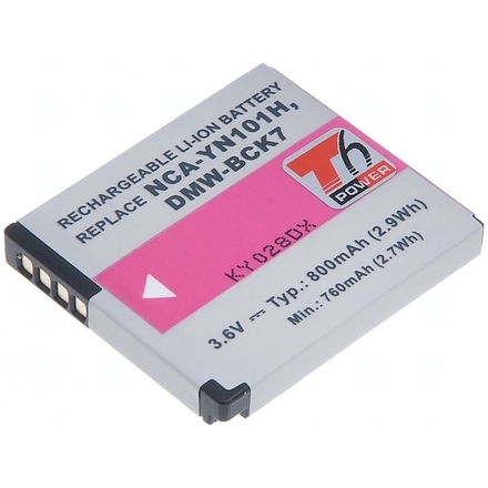 Baterie T6 power Panasonic DMW-BCK7, 700mAh, černá, DCPA0023 - neoriginální