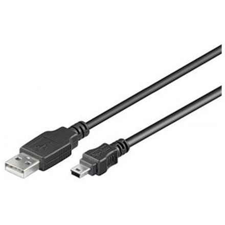 PremiumCord Kabel USB 2.0, A-B mini, 5pinů, 5m, ku2m5a