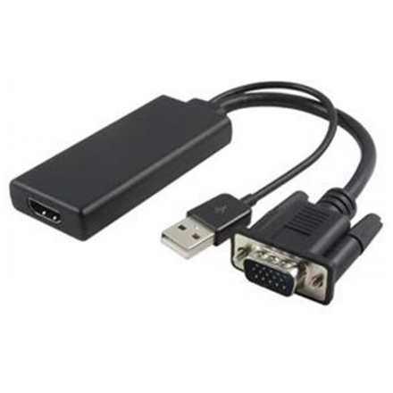 PremiumCord převodník VGA + audio na HDMI, 10cm kabel, khcon-32