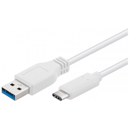 PremiumCord USB-C/male - USB 3.0 A/Male, bílý, 2m, ku31ca2w