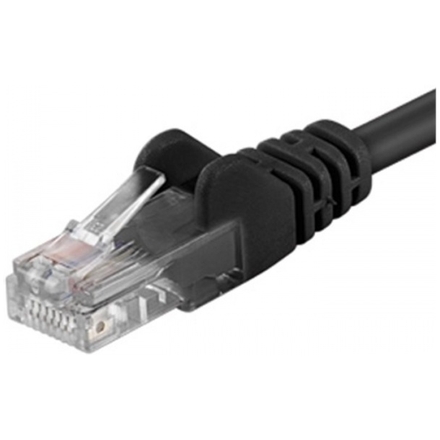 PremiumCord Patch kabel UTP RJ45-RJ45 CAT6 1m černá, sp6utp010C