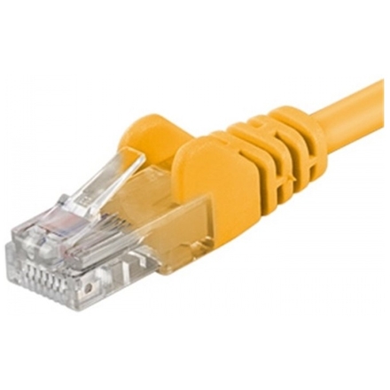PremiumCord Patch kabel UTP RJ45-RJ45 CAT6 1m žlutá, sp6utp010Y