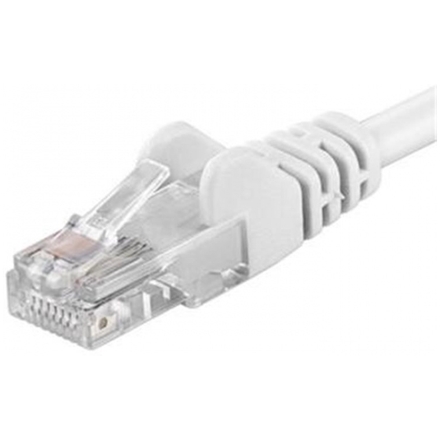 PREMIUMCORD Patch kabel UTP RJ45-RJ45 level 5e 10m bílá, sputp100W