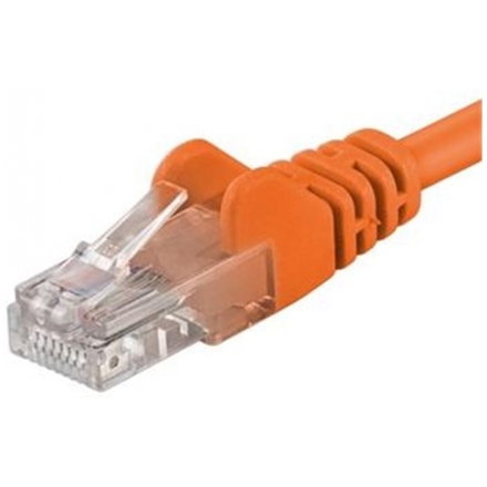 PREMIUMCORD Patch kabel UTP RJ45-RJ45 level CAT6, 0.5m, oranžová, sp6utp005E