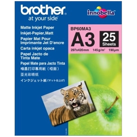 BROTHER BP60MA3, 25 listů A3, Foto Matt, 145g, BP60MA3