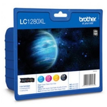 BROTHER LC-1280XLVALBP (inkoust multipack-černá+tři barvy), LC1280XLVALBP - originální