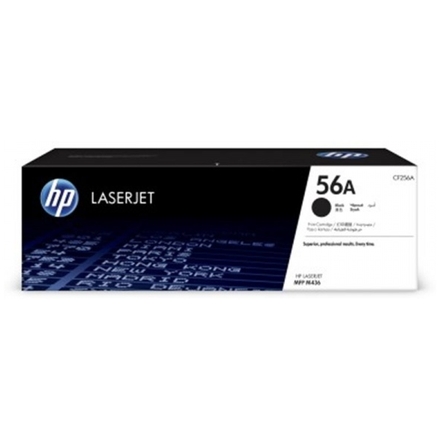 HP 56A Black Original LaserJet Toner, CF256A, CF256A - originální