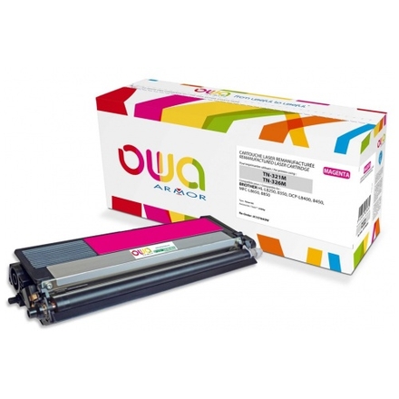 OWA Armor toner kompatibilní s Brother TN-326M, 3500st, červená/magenta, K15784OW