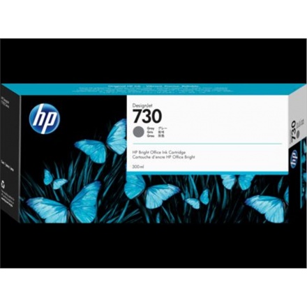 HP 730 300-ml Gray Ink Cartridge , P2V72A - originální