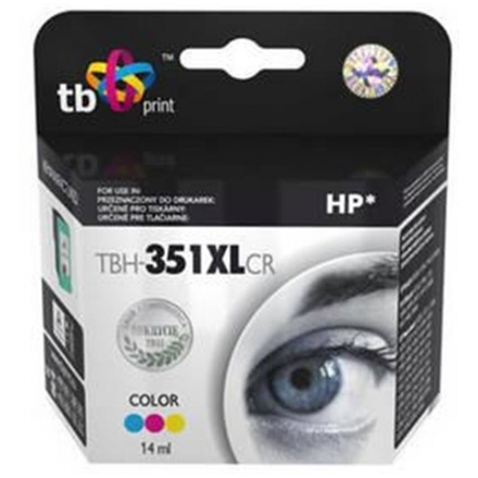 Ink. kazeta TB komp.s HP 351XL Color ref.,CB338EE, TBH-351XLCR