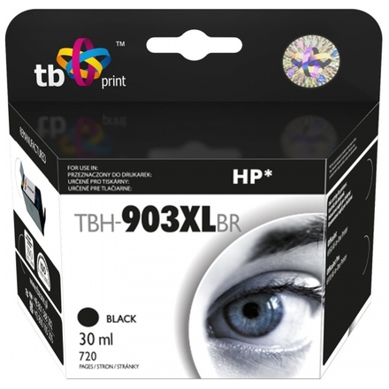 Ink. kazeta TB kompat. s HP OJ 6950, Black, ref, TBH-903XLBR, T6M15AE