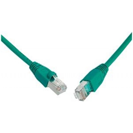 SOLARIX patch kabel CAT5E SFTP PVC 10m zelený snag-proof, 28451009