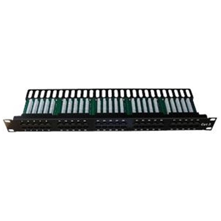 DATACOM Patch panel ISDN 50p.1U Integrovaný  BLACK, 19", 3501