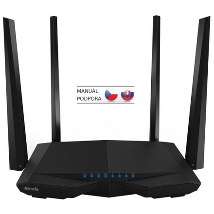 Tenda AC6 WiFi AC Router 1200Mb/s, VPN server/klient, WISP, Universal Repeater, 4x5dBi antény, AC6