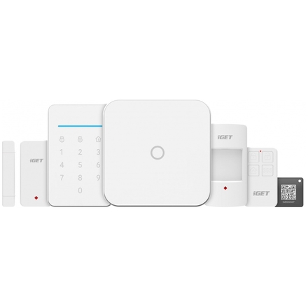 iGET SECURITY M4 - Inteligentní WiFi alarm, ovládání IP kamer a zásuvek, záloha GSM, Android, iOS, M4, 53905203
