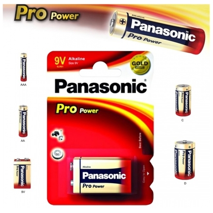 Alkalická baterie 9V Panasonic Pro Power 6LR61, 09894