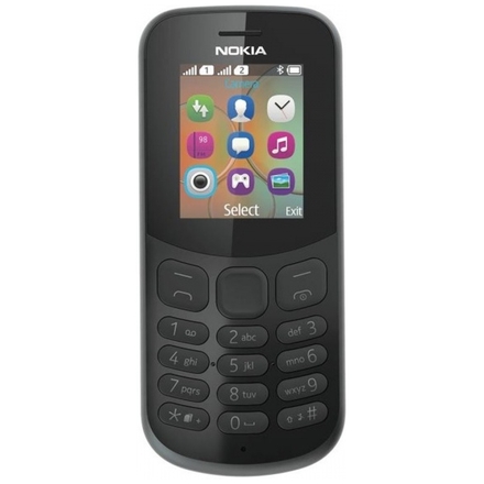 Nokia 130 Single Sim 2017 Black, A00028519