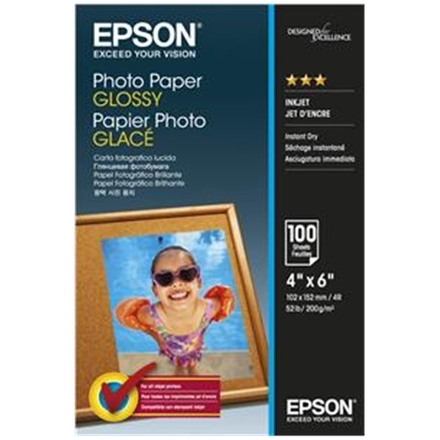 EPSON Photo Paper Glossy 10x15cm 100 listů, C13S042548