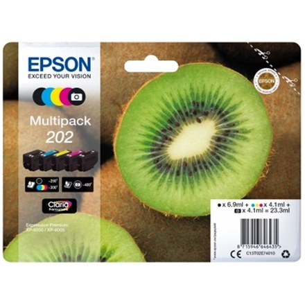 EPSON multipack 5 barev,202 Premium Ink,standard, C13T02E74010 - originální