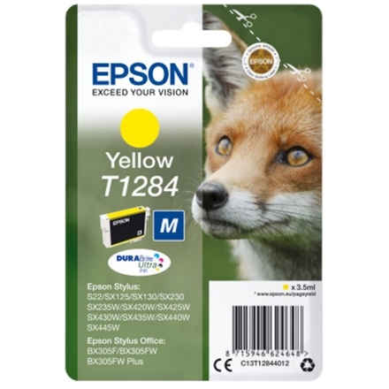 EPSON Yellow Ink Cartridge  (T1284), C13T12844012 - originální