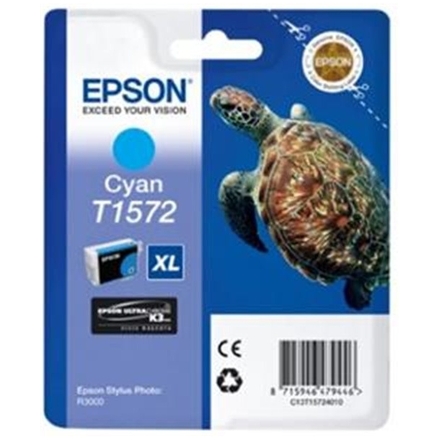 EPSON T1572 Cyan Cartridge R3000, C13T15724010 - originální