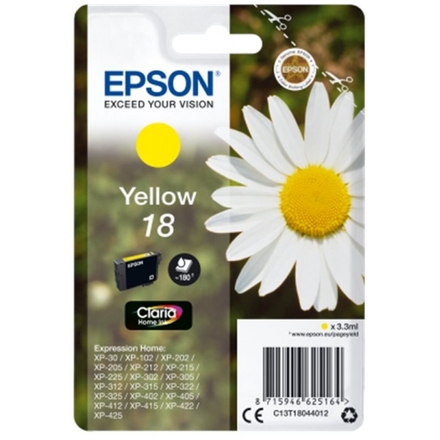 Epson Singlepack Yellow 18 Claria Home Ink, C13T18044012 - originální