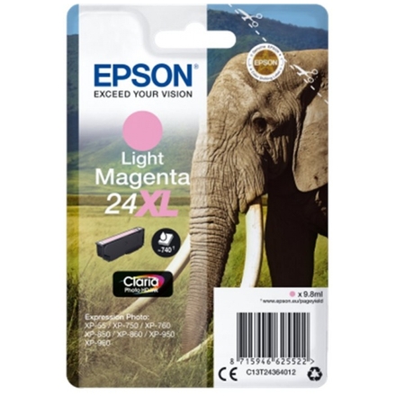 Epson Singl. Light Magenta 24XL Claria Photo Ink, C13T24364012 - originální