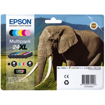 Epson Multipack 6-colours 24XL Claria Photo HD Ink, C13T24384011 - originální