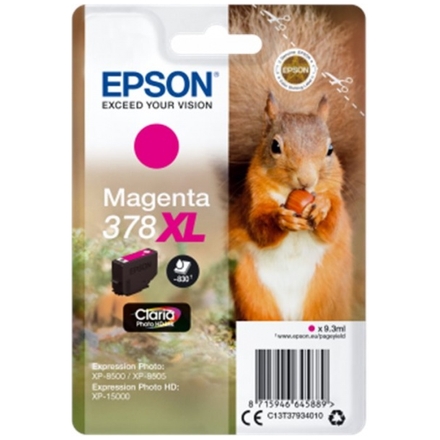 Epson Singlepack Magenta 378 XL Claria Photo HD, C13T37934010 - originální