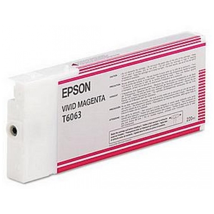 Epson T606 Vivid Magenta 220 ml, C13T606300 - originální