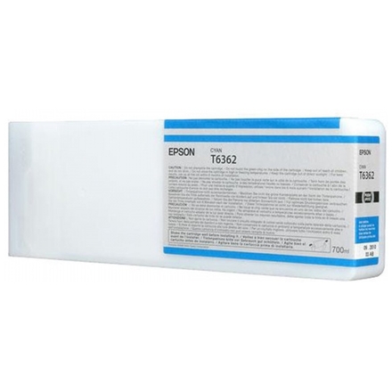 Epson T636 Cyan 700 ml, C13T636200 - originální