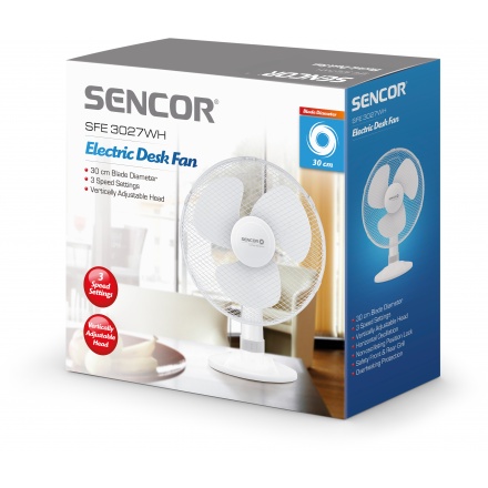 SFE 3027WH stolní ventilátor SENCOR