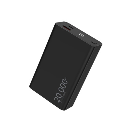 Powerbank 20000 mAh/PD USB-C 20W/USB-A 22.5W/black, 12930