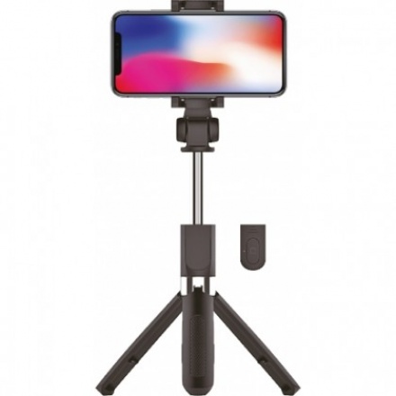 Teleskopická tyč tripod pro selfie foto s bluetooth 42563299 černá